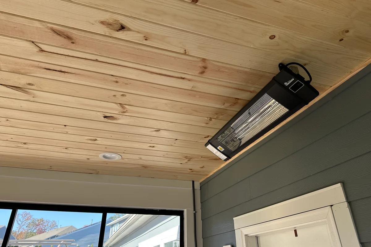 Completed vinyl film sunroom detail showing quality installation The Ramble