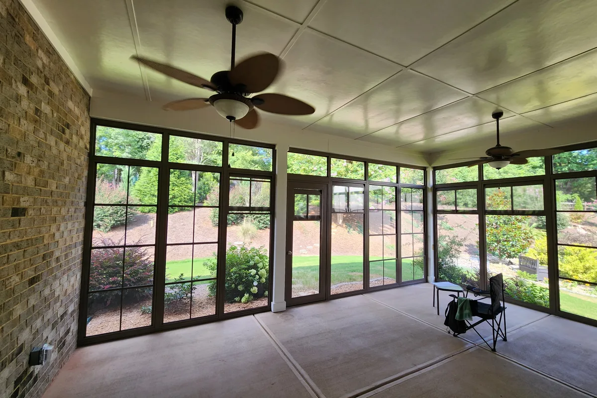 Ongoing vinyl film room addition installation Mecklenburg County NC
