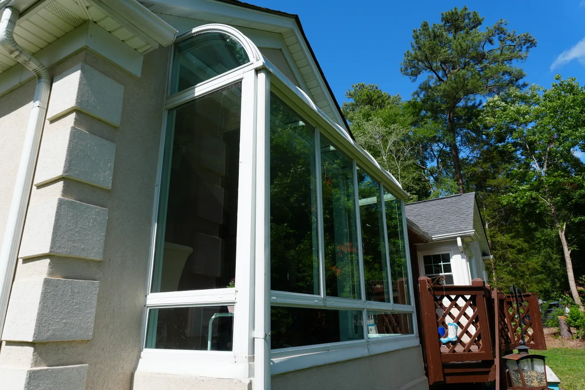 4-season porch enclosure finished detail Sternbridge Concord NC Cabarrus County